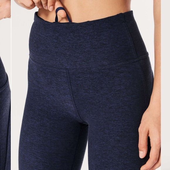 Lululemon Rush Hour Tight, Size 4. Heathered Hero Blue / Black - Picture 5 of 11